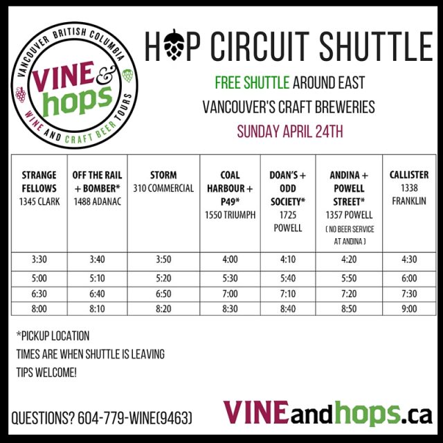 Vine and Hops Shuttle